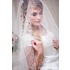 Картинка: Свадебная фата  край расшит бисером и жемчугом